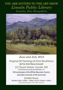 Preview Of The New Oil Painting Series Titled Power Of Place In The White Mountains By Nancy Griswold